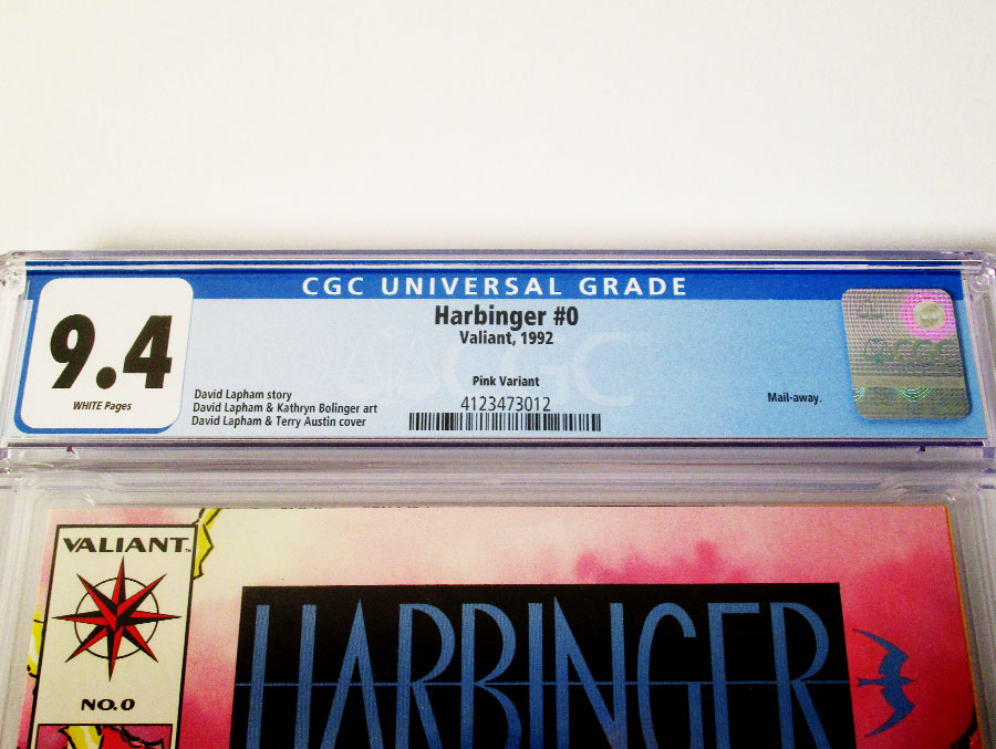 Harbinger #0 Cover D 1st Ptg Blue Logo Cover CGC 9.4