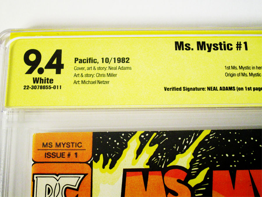 Ms. Mystic #1 Cover B Signed by Neal Adams CBCS 9.4