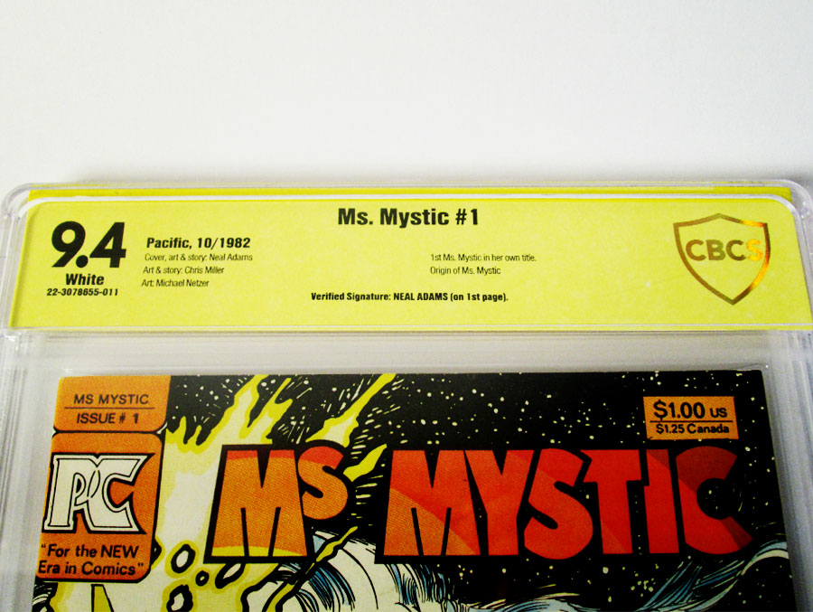 Ms. Mystic #1 Cover B Signed by Neal Adams CBCS 9.4