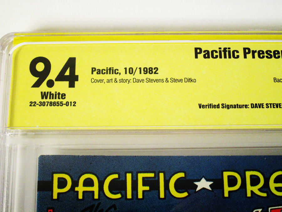 Pacific Presents #1 Cover B Signed By Dave Stevens CBCS 9.4