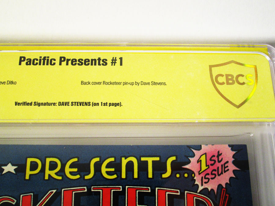 Pacific Presents #1 Cover B Signed By Dave Stevens CBCS 9.4