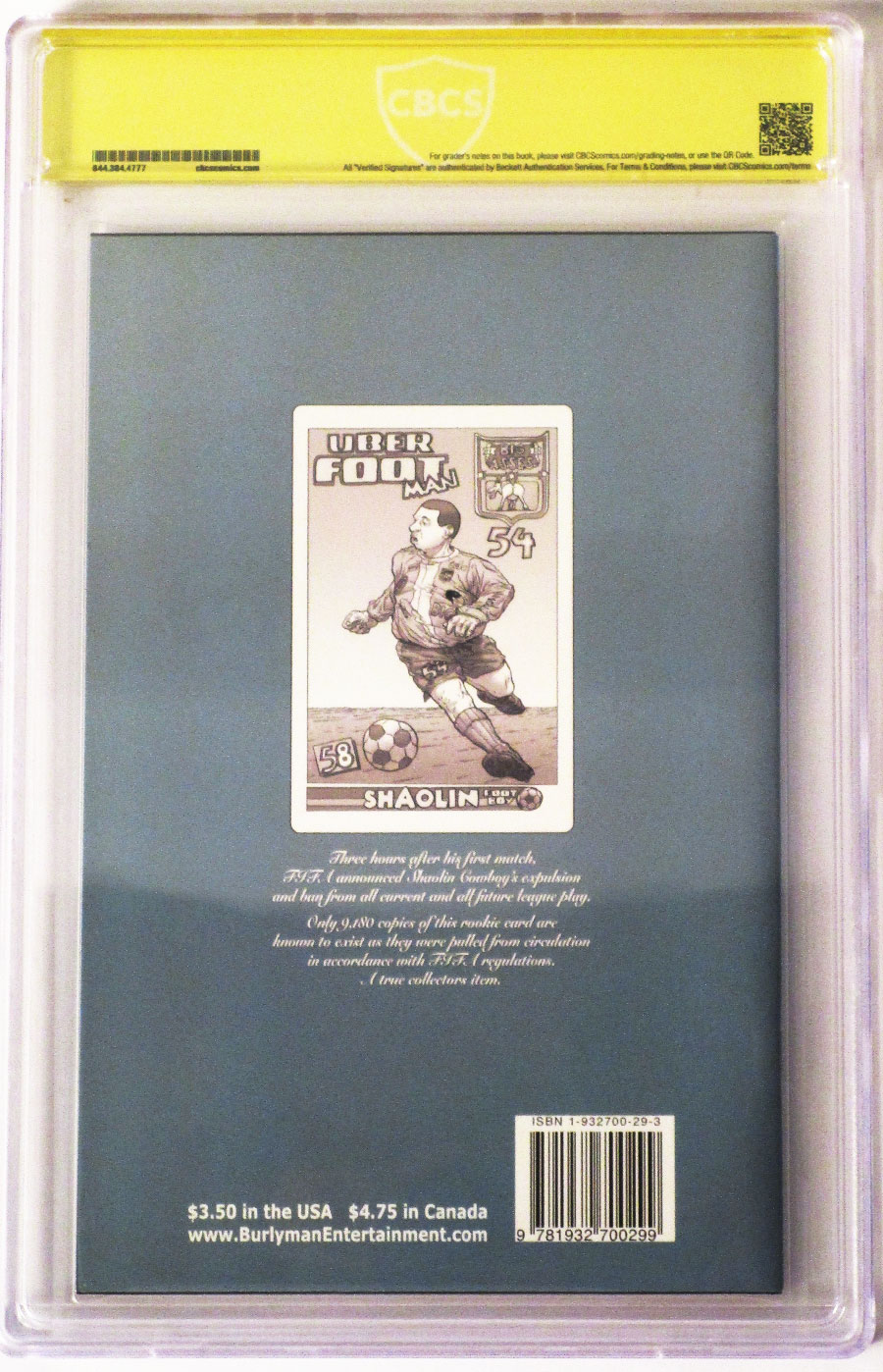 Shaolin Cowboy #5 Cover C Signed By Geof Darrow CBCS 9.8