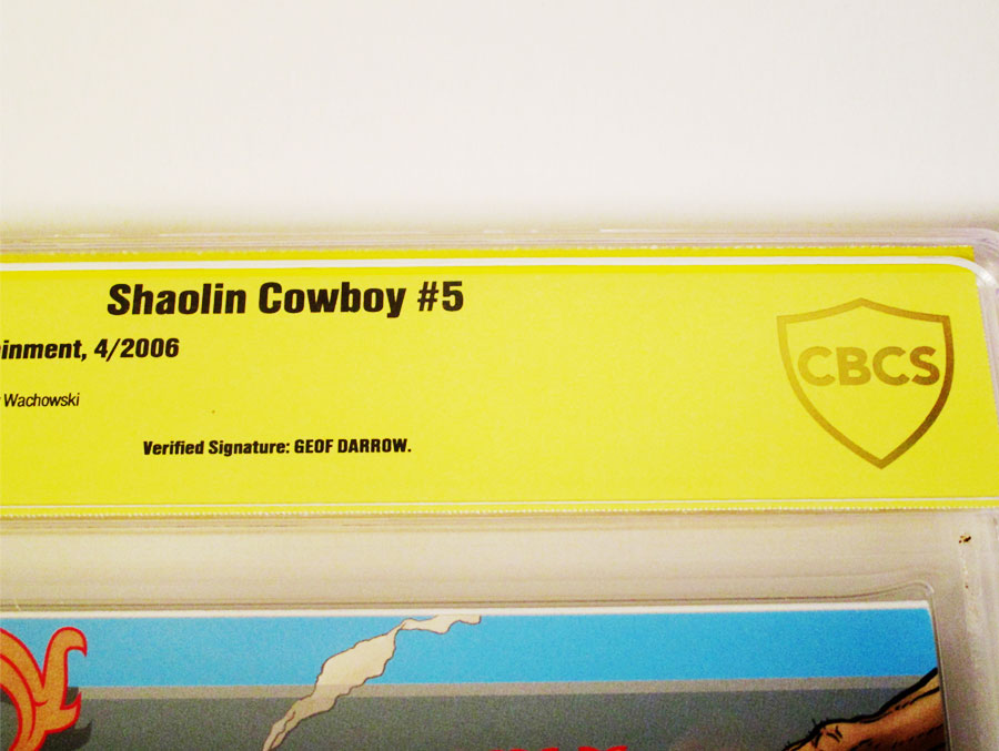 Shaolin Cowboy #5 Cover C Signed By Geof Darrow CBCS 9.8