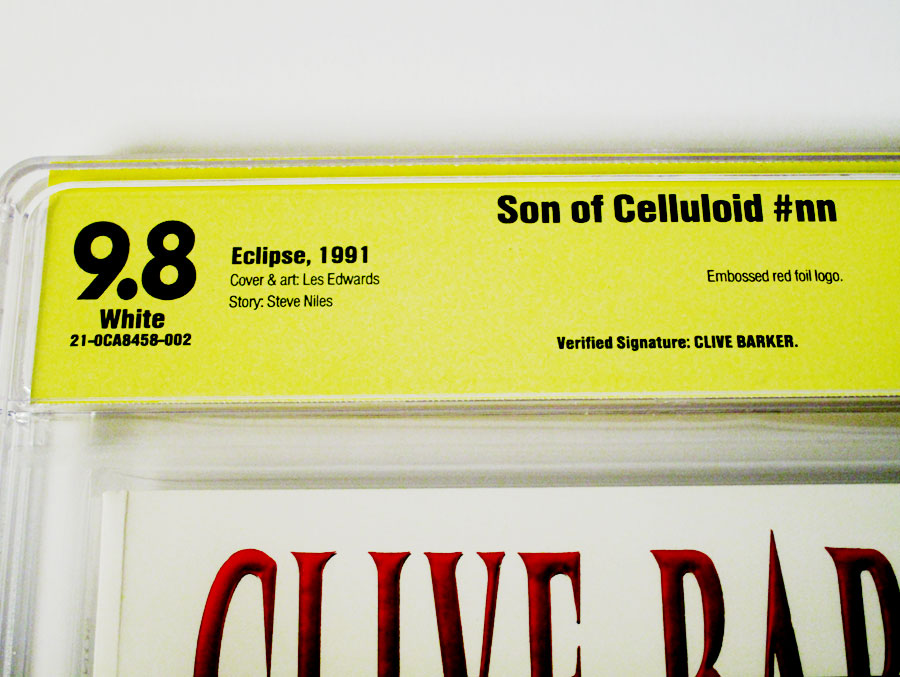 Son Of Celluloid #1 Cover B Signed By Clive Barker CBCS 9.8