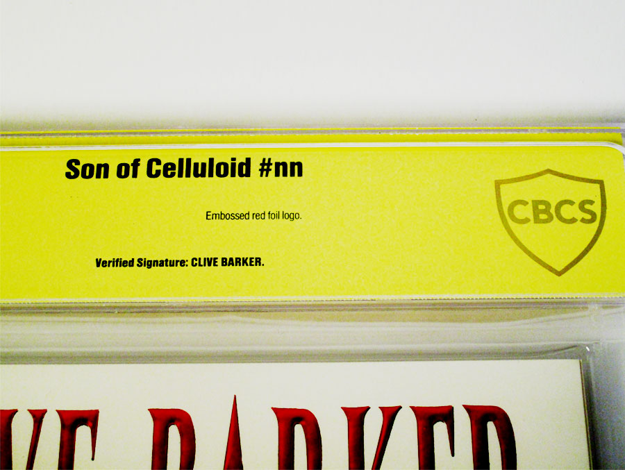 Son Of Celluloid #1 Cover B Signed By Clive Barker CBCS 9.8