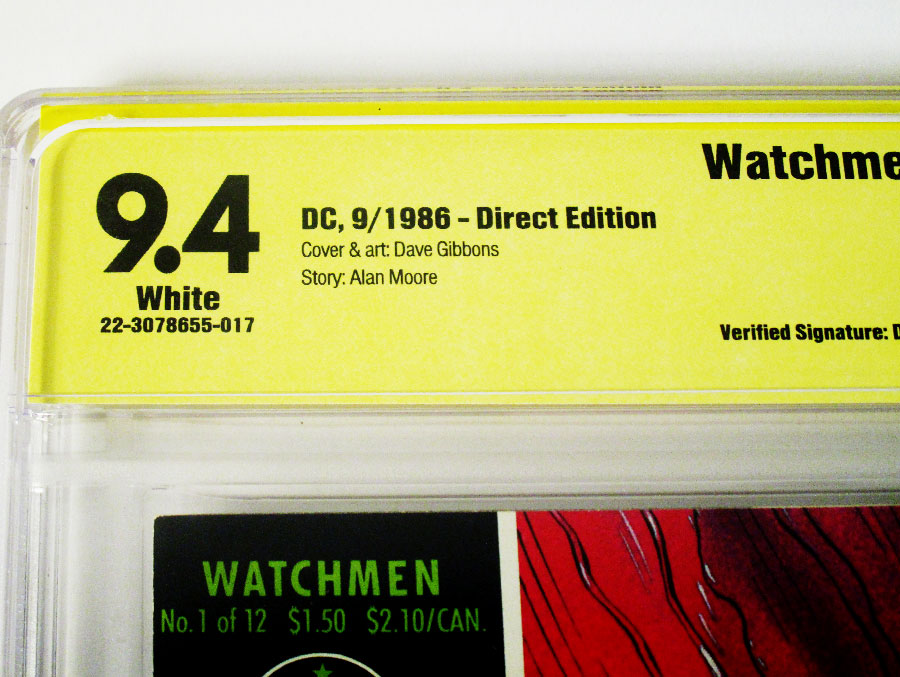 Watchmen #1 Cover D Signed By Dave Gibbons CBCS 9.4