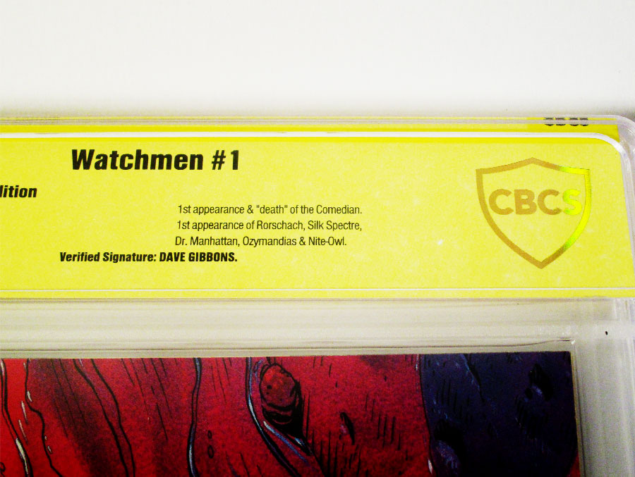 Watchmen #1 Cover D Signed By Dave Gibbons CBCS 9.4
