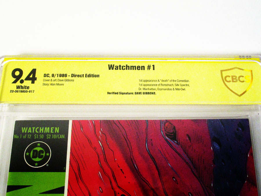 Watchmen #1 Cover D Signed By Dave Gibbons CBCS 9.4