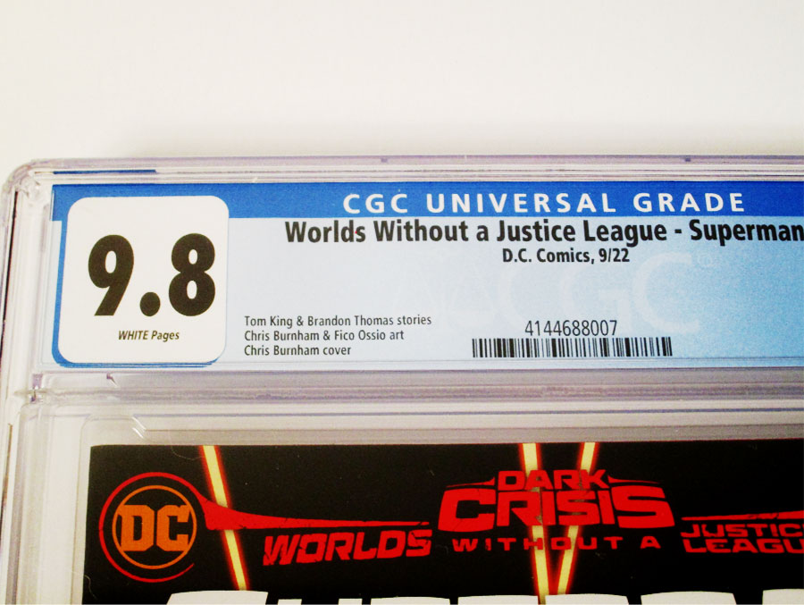 Dark Crisis Worlds Without A Justice League Superman #1 (One Shot) Cover E Regular Chris Burnham Cover CGC 9.8