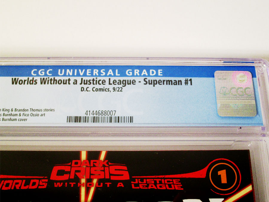 Dark Crisis Worlds Without A Justice League Superman #1 (One Shot) Cover E Regular Chris Burnham Cover CGC 9.8