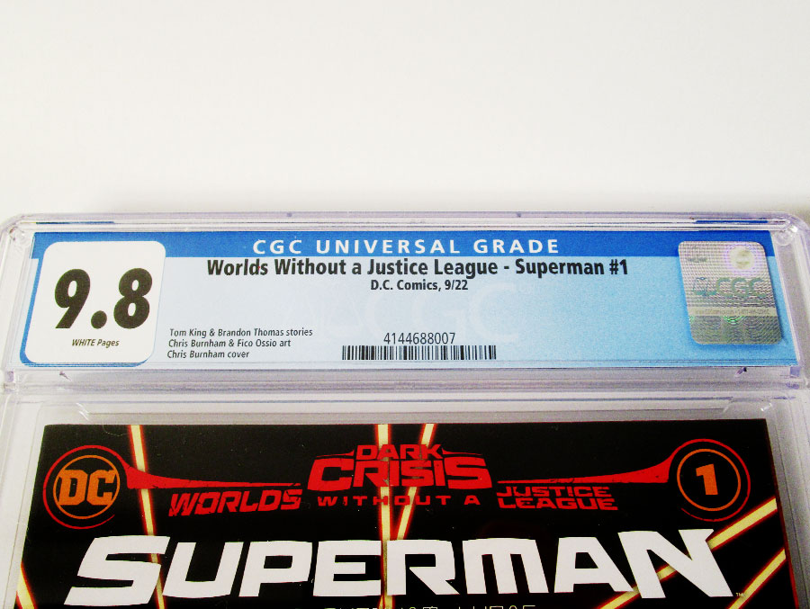 Dark Crisis Worlds Without A Justice League Superman #1 (One Shot) Cover E Regular Chris Burnham Cover CGC 9.8