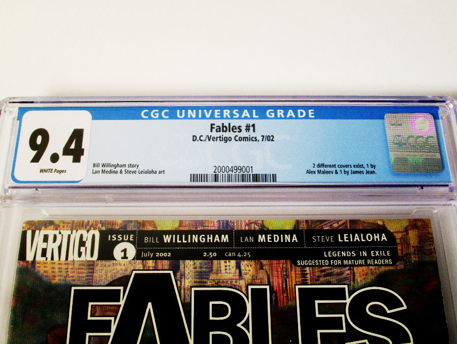 Fables #1 Special Edition Cover B CGC 9.4