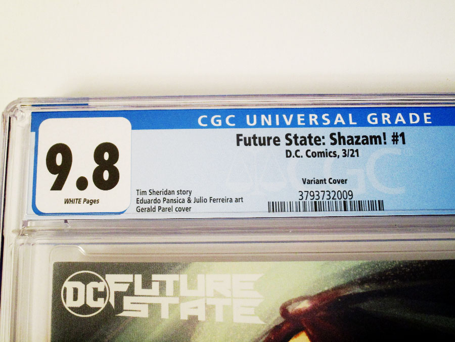 Future State SHAZAM #1 Cover C Variant Gerald Parel Card Stock Cover CGC 9.8