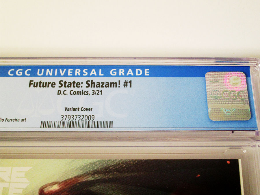 Future State SHAZAM #1 Cover C Variant Gerald Parel Card Stock Cover CGC 9.8
