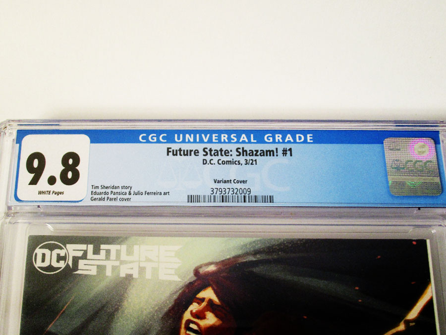 Future State SHAZAM #1 Cover C Variant Gerald Parel Card Stock Cover CGC 9.8
