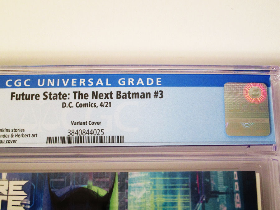 Future State The Next Batman #3 Cover C Variant Stanley Artgerm Lau Card Stock Cover CGC 9.8