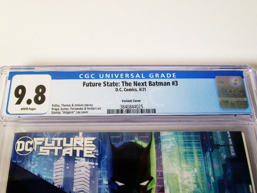 Future State The Next Batman #3 Cover C Variant Stanley Artgerm Lau Card Stock Cover CGC 9.8