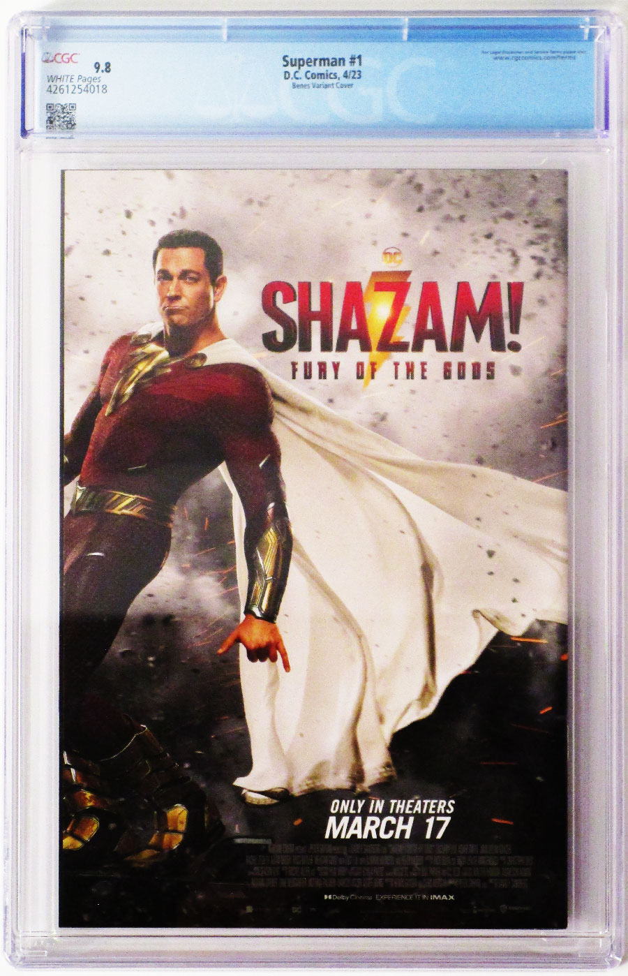 Superman Vol 7 #1 Cover X Variant Ed Benes & Wayne Faucher Card Stock Cover CGC 9.8