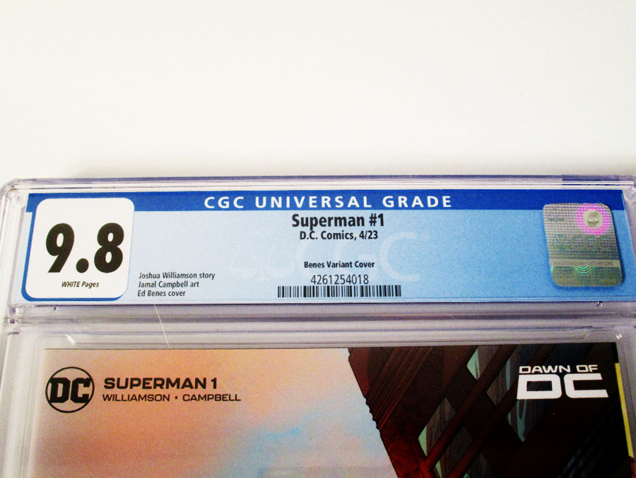 Superman Vol 7 #1 Cover X Variant Ed Benes & Wayne Faucher Card Stock Cover CGC 9.8