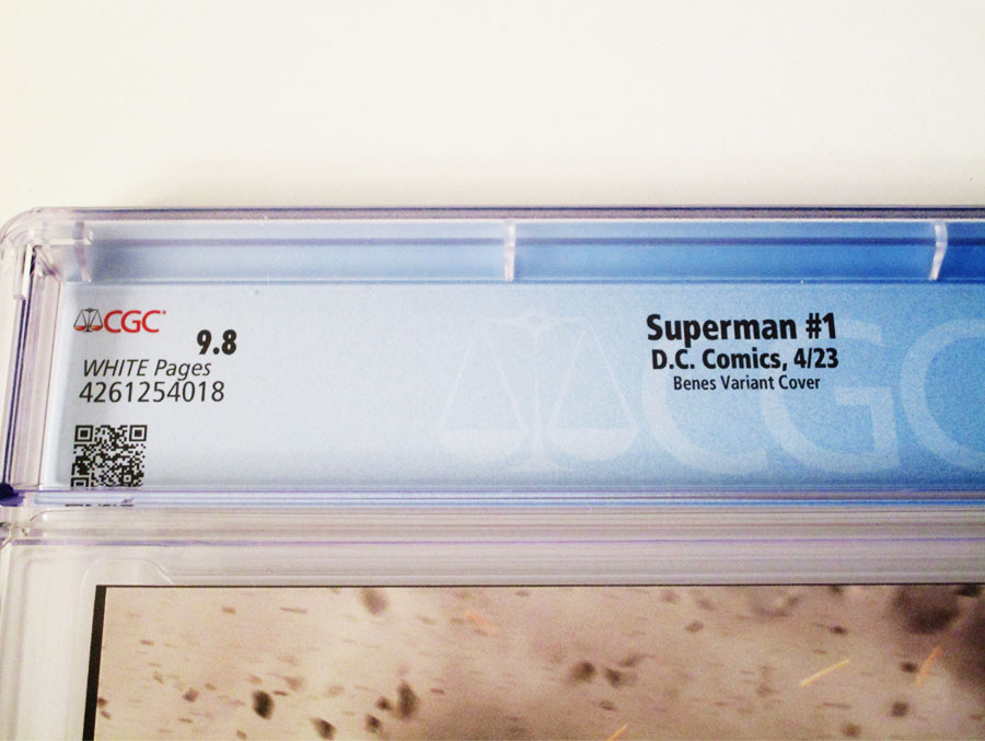 Superman Vol 7 #1 Cover X Variant Ed Benes & Wayne Faucher Card Stock Cover CGC 9.8
