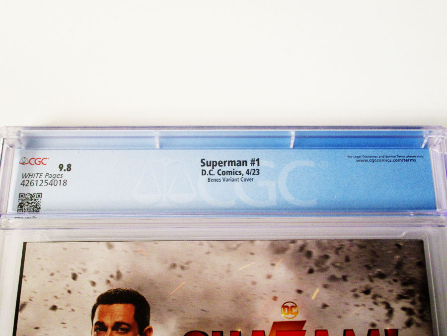 Superman Vol 7 #1 Cover X Variant Ed Benes & Wayne Faucher Card Stock Cover CGC 9.8