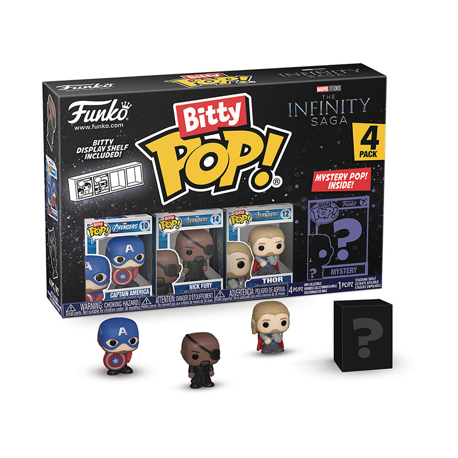 Bitty POP Marvel Captain America 4-Pack Vinyl Figure