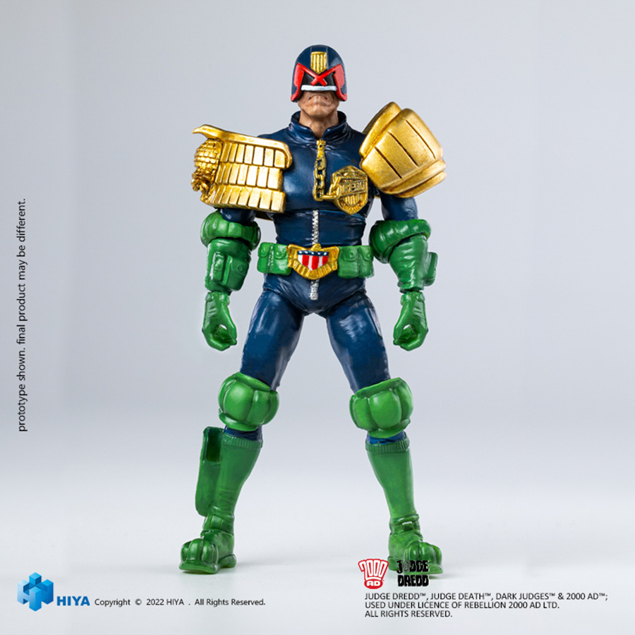 Judge Dredd Gaze Into The Fist Of Dredd 1/18 Scale Previews Exclusive Exquisite Miniature 2-Pack Action Figure