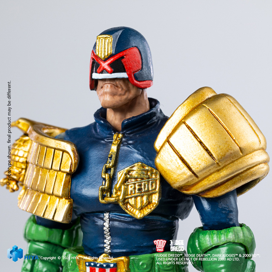 Judge Dredd Gaze Into The Fist Of Dredd 1/18 Scale Previews Exclusive Exquisite Miniature 2-Pack Action Figure