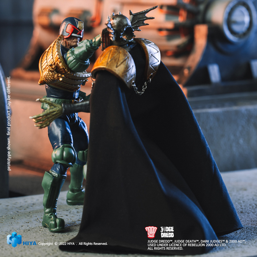 Judge Dredd Gaze Into The Fist Of Dredd 1/18 Scale Previews Exclusive Exquisite Miniature 2-Pack Action Figure