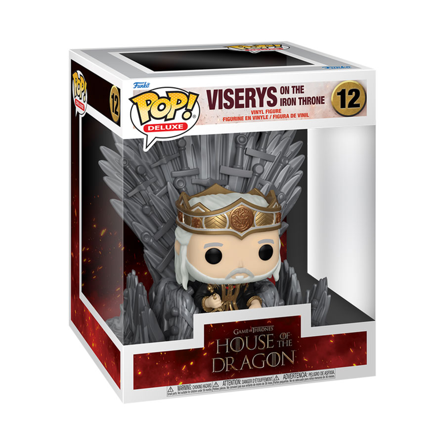 POP Deluxe House Of The Dragon Viserys On Throne Vinyl Figure