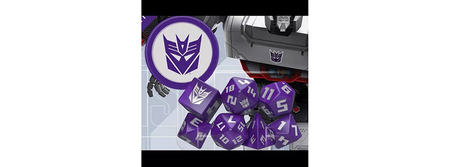 Transformers RPG Decepticon Dice Set