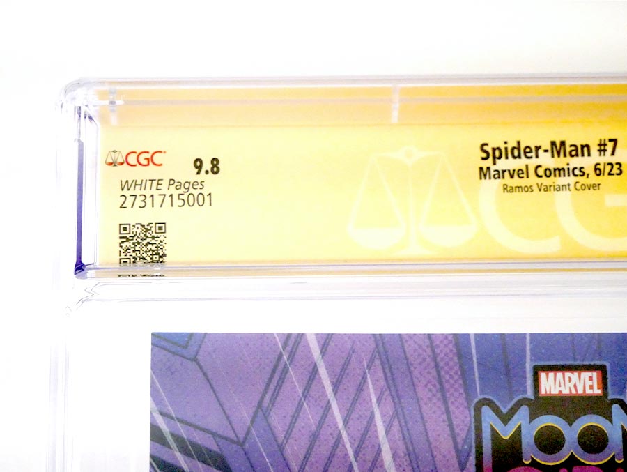 Spider-Man Vol 4 #7 Cover K Variant Humberto Ramos Top Secret Spoiler Cover CGC Signature Series 9.8 Signed By Dan Slott