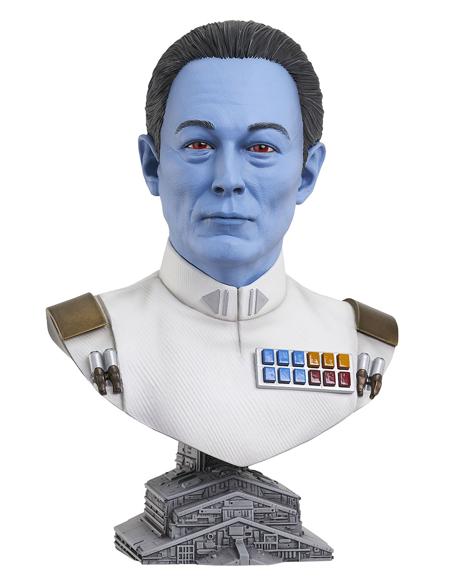 Star Wars Legends In 3D Ahsoka Disney Plus Grand Admiral Thrawn 1/2 Scale Bust