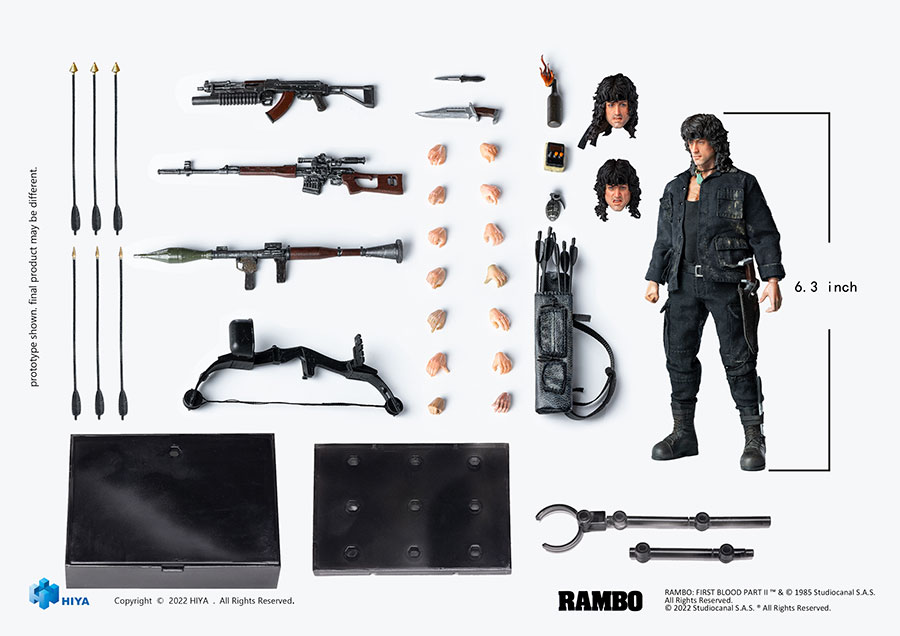 Rambo III Rambo Previews Exclusive Exquisite Super Series 1/12 Scale Action Figure