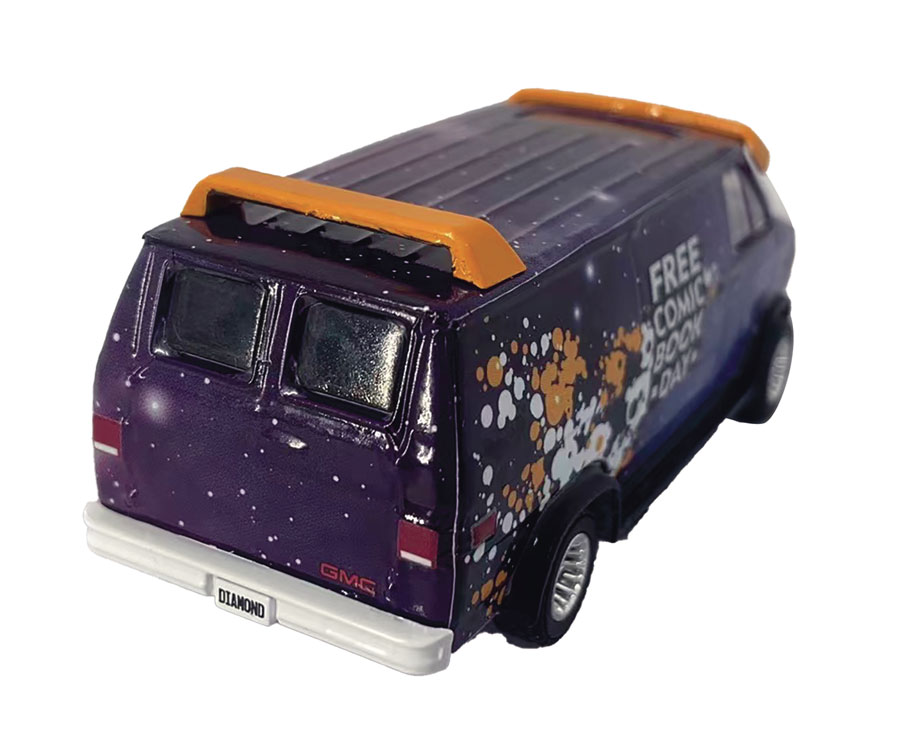 FCBD 2024 Comic Book Delivery Van 1/64 Scale Previews Exclusive Die-Cast 6-Piece Case