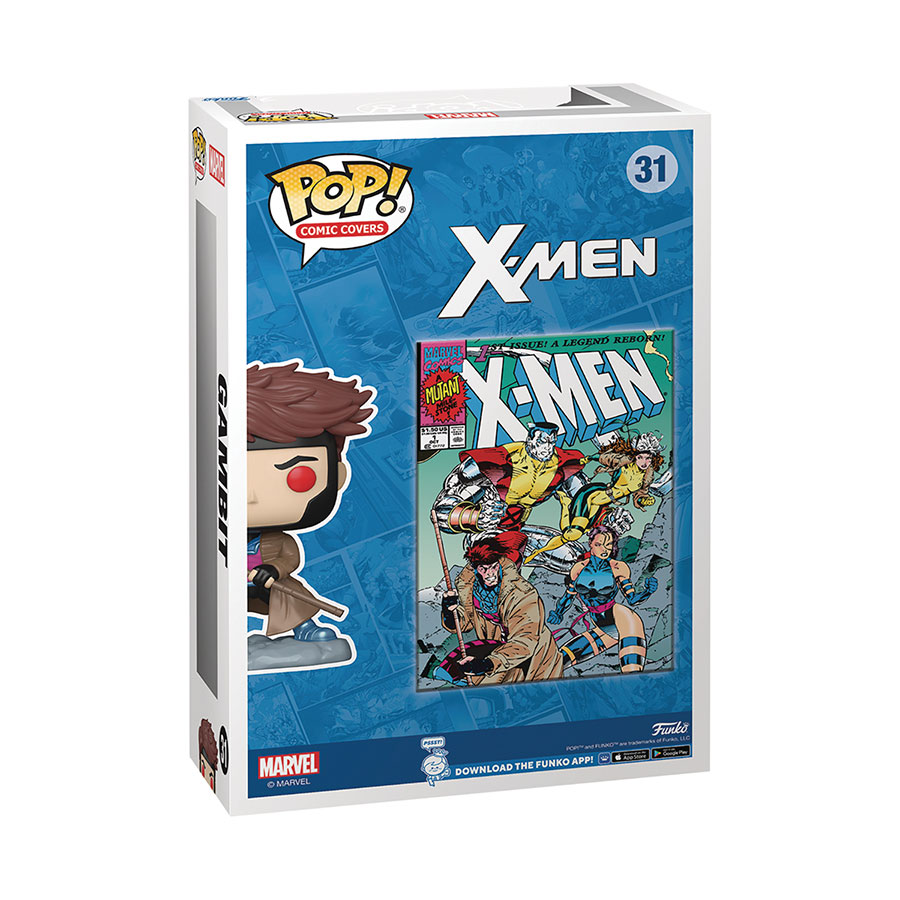 FCBD 2024 POP Comic Cover Marvel X-Men #1 Gambit Previews Exclusive Vinyl Figure