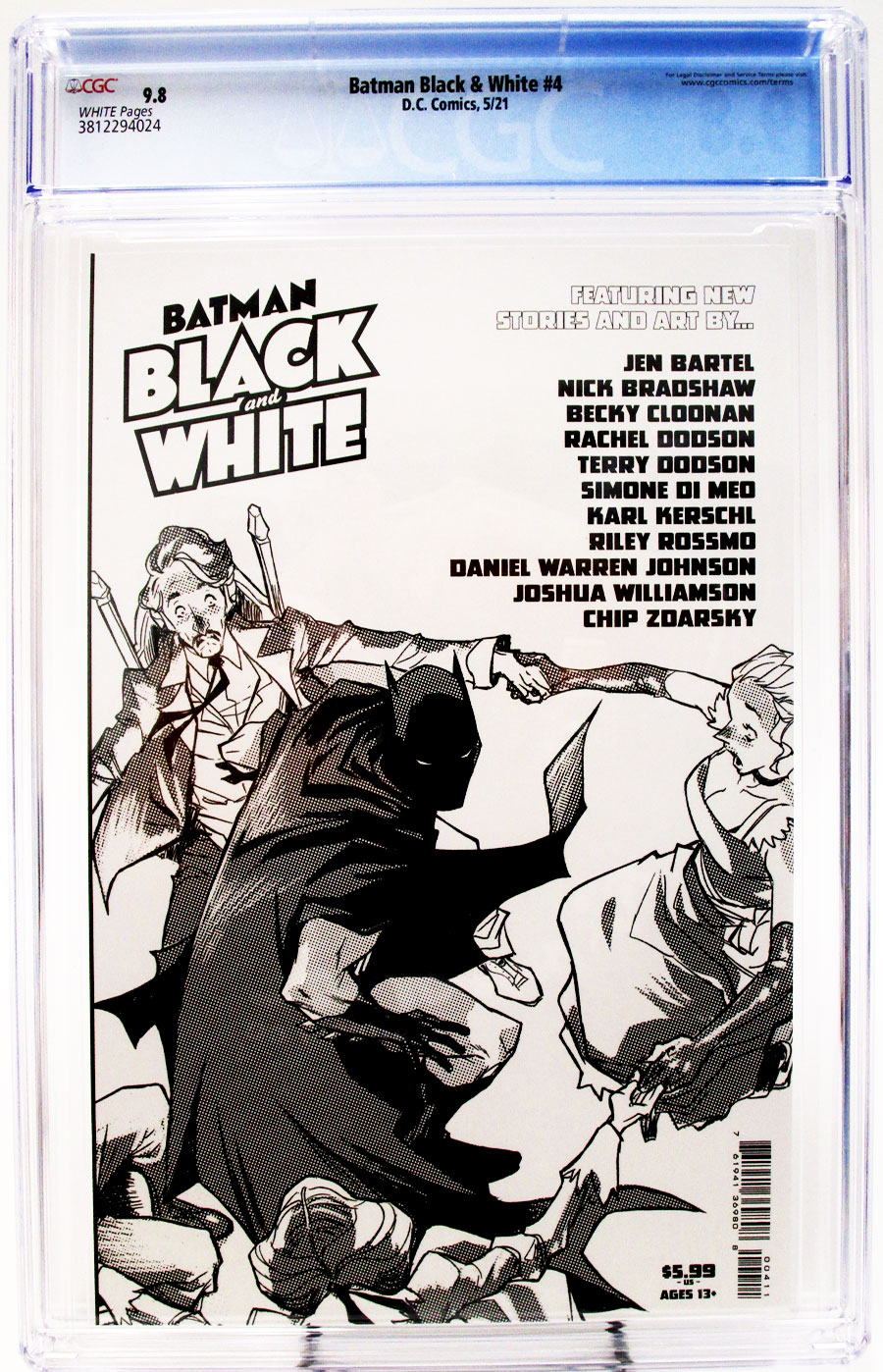 Batman Black & White Vol 3 #4 Cover D Regular Becky Cloonan Cover CGC 9.8