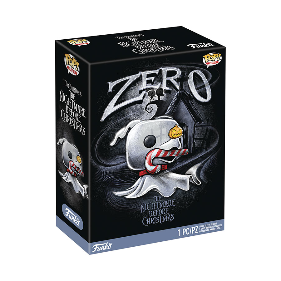 POP Boxed Tee The Nightmare Before Christmas Zero With Cane T-Shirt Large