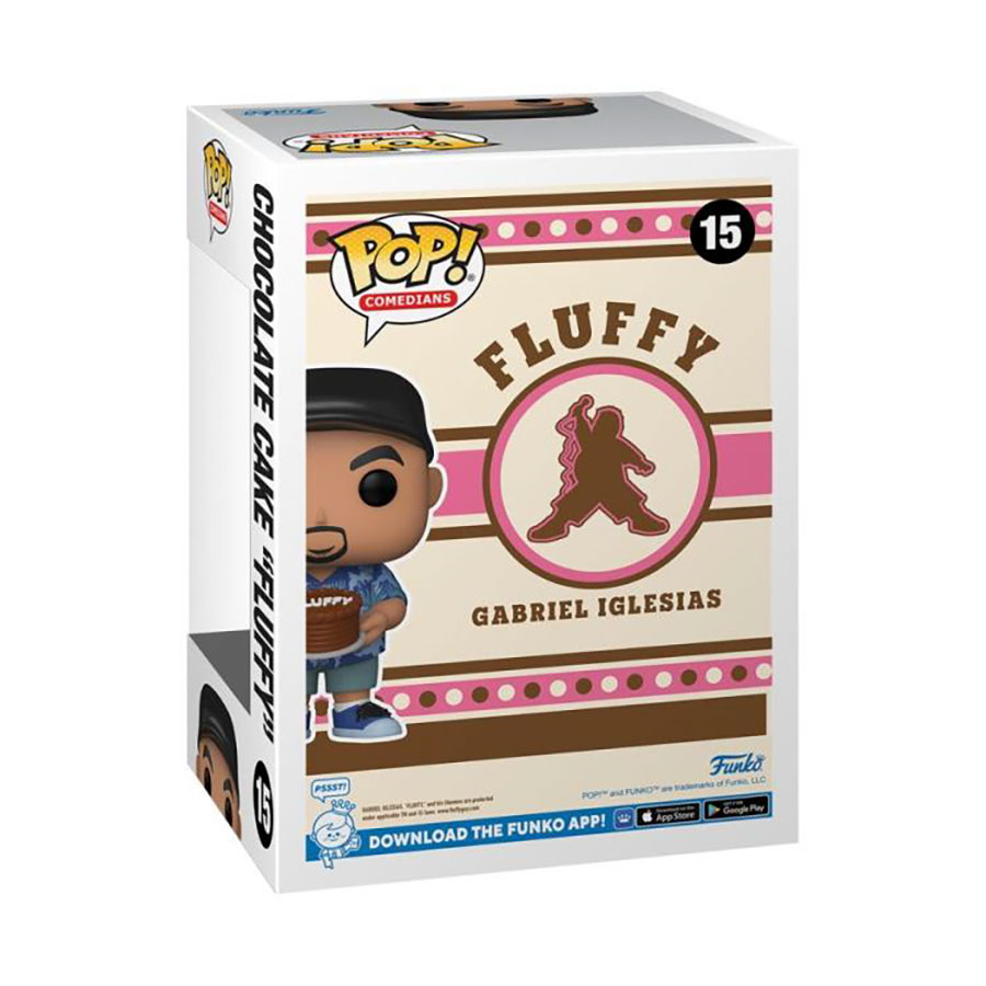 POP Comedians Gabriel Fluffy Iglesias With Cake Vinyl Figure