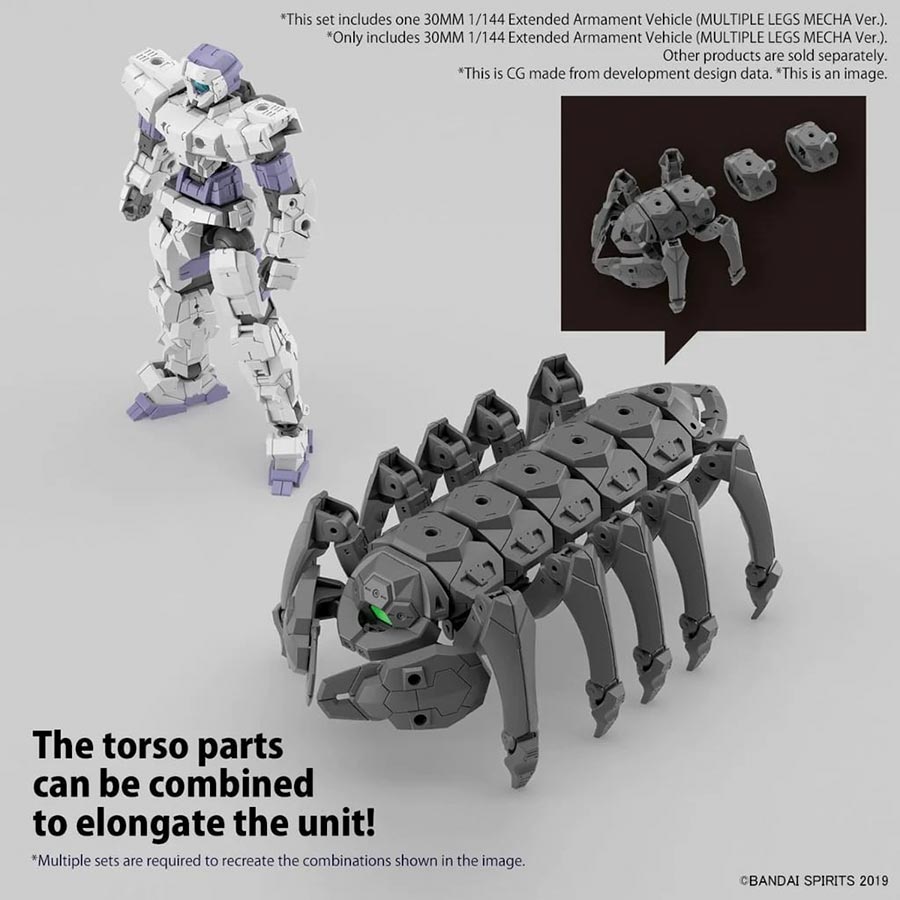 30 Minutes Missions Extended Armament Vehicle 1/144 Kit #EV-15 Multiple Legs Mecha Ver.