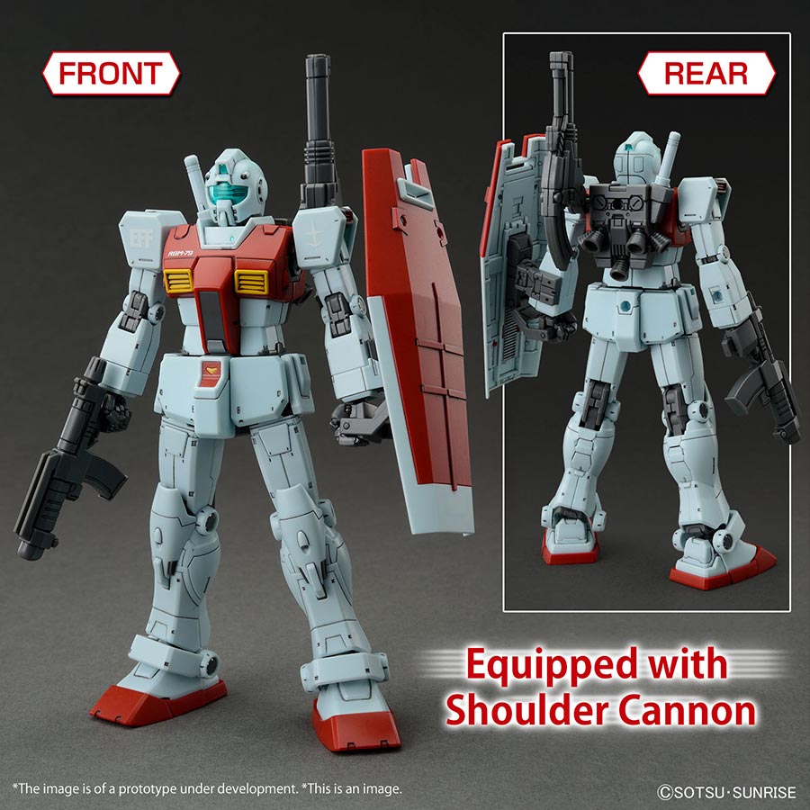Gundam The Origin High Grade 1/144 Kit - RGM-79 GM (Shoulder Cannon / Missle Pod)