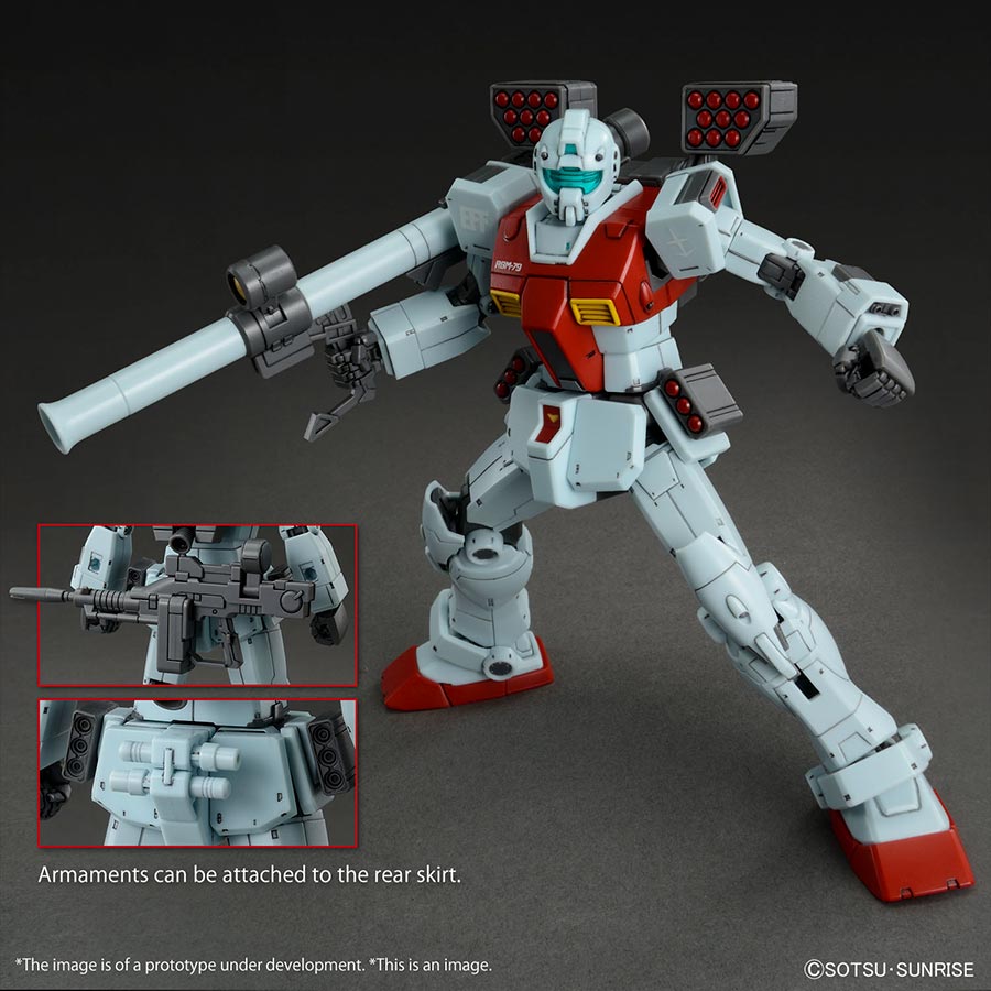 Gundam The Origin High Grade 1/144 Kit - RGM-79 GM (Shoulder Cannon / Missle Pod)