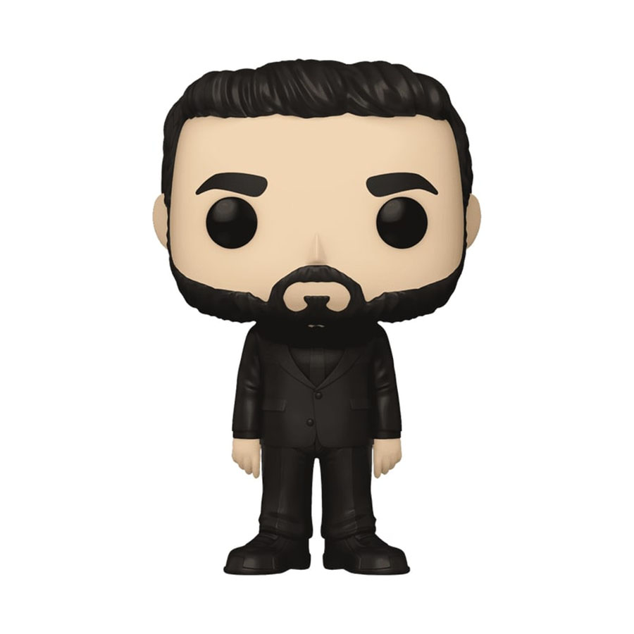 POP Television Ted Lasso Roy Kent In Black Suit Vinyl Figure