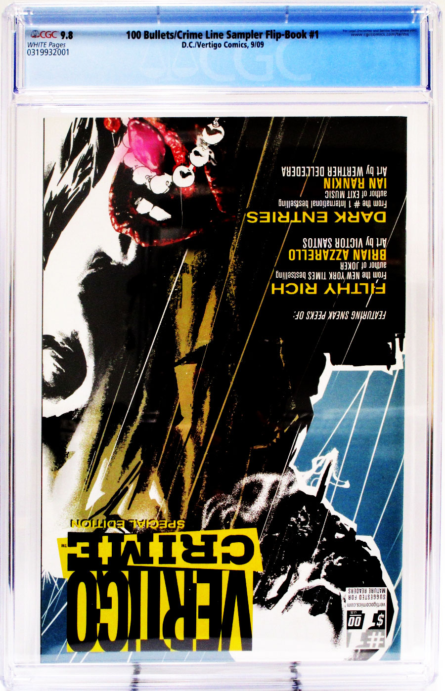 100 Bullets #1 Cover D Vertigo Crime Sampler CGC 9.8