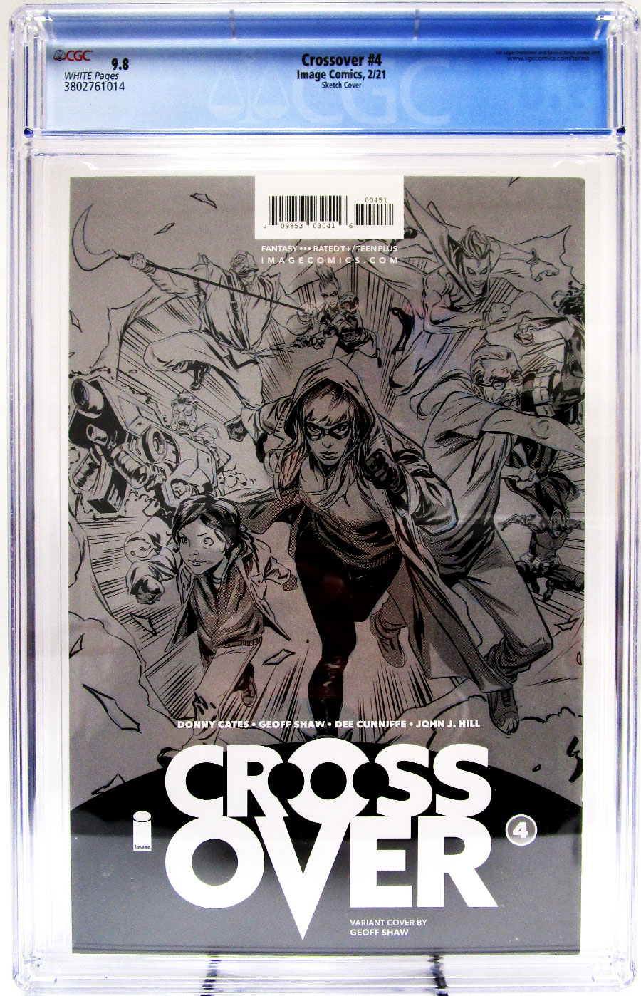 Crossover #4 Cover I Incentive Geoff Shaw Raw Cover CGC 9.8