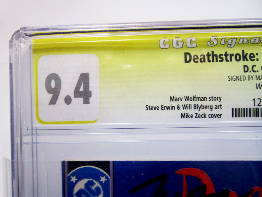Deathstroke The Terminator #1 Cover B Signed by Marv Wolfman CGC Signature Series 9.4