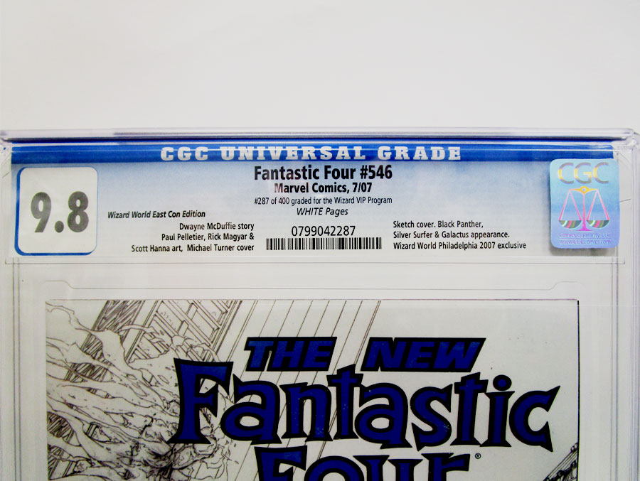 Fantastic Four Vol 3 #546 Cover D Michael Turner WWP Sketch Cover CGC 9.8