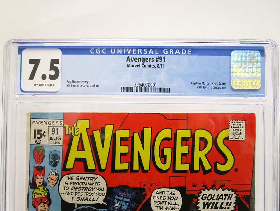 Avengers #91 Cover B CGC 7.5
