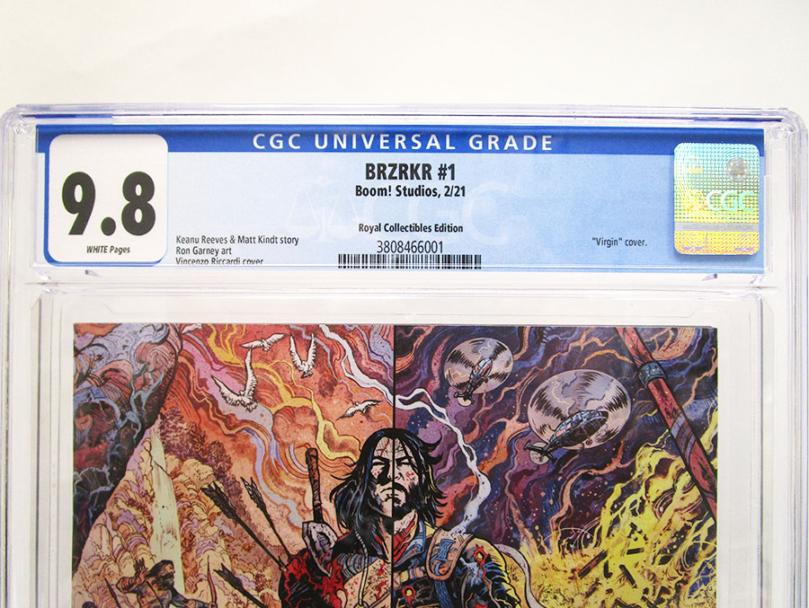 BRZRKR (Berzerker) #1 Cover Z-A Vincenzo Riccardi Virgin Variant CGC 9.8