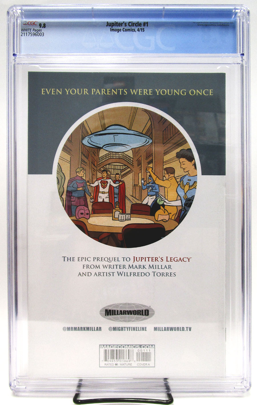 Jupiters Circle #1 Cover E Frank Quitely CGC 9.8